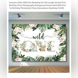 Baby backdrop for first birthday